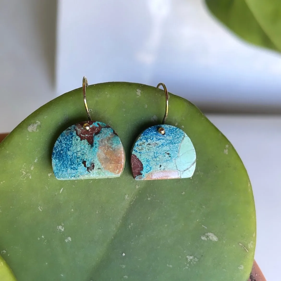 Mountain turquoise earrings