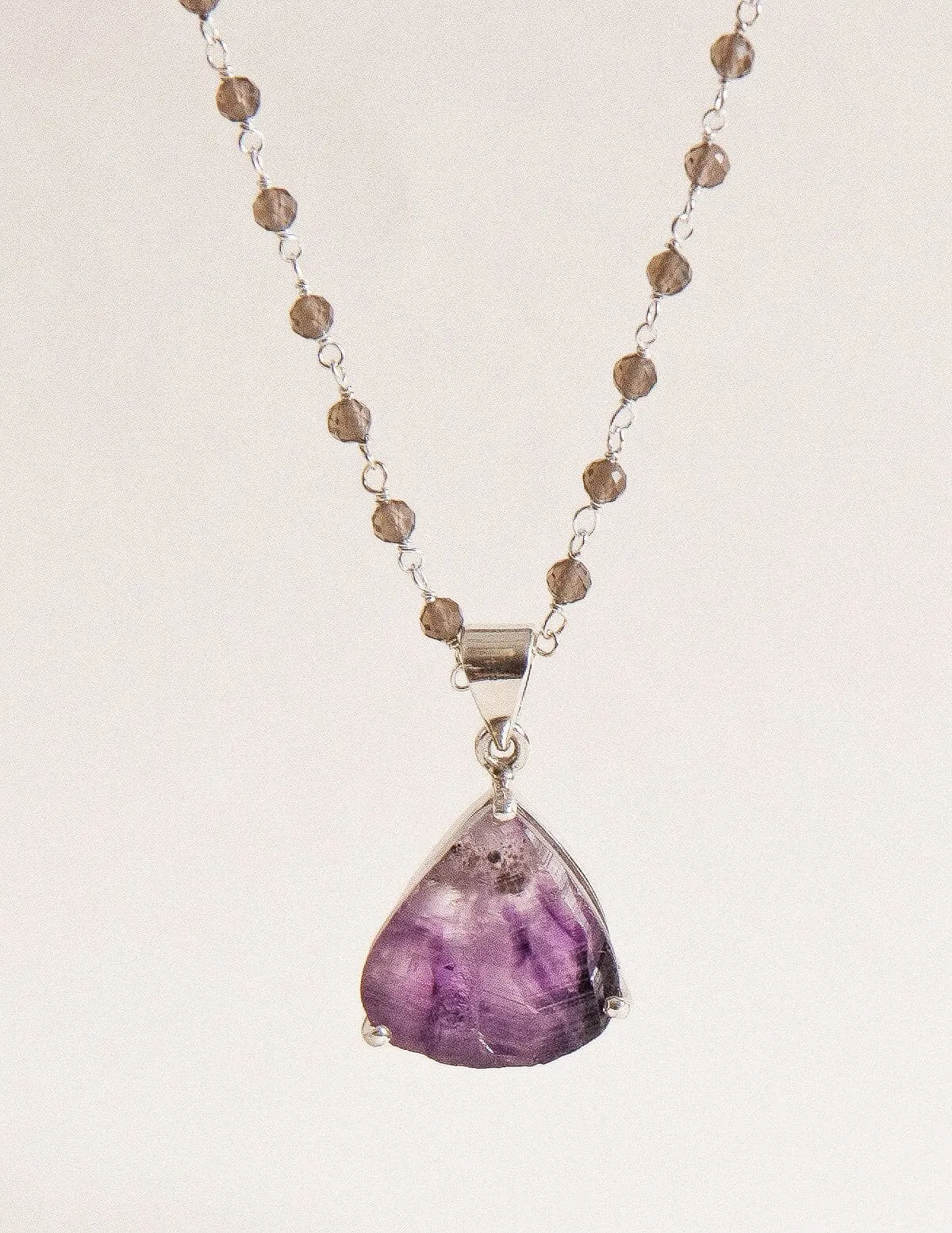 Natural Amethyst Pendant Necklace