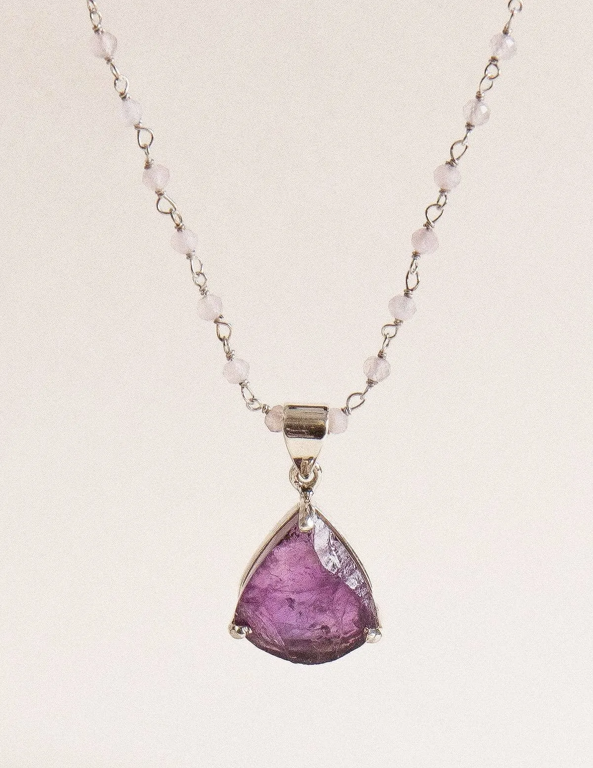 Natural Amethyst Pendant Necklace