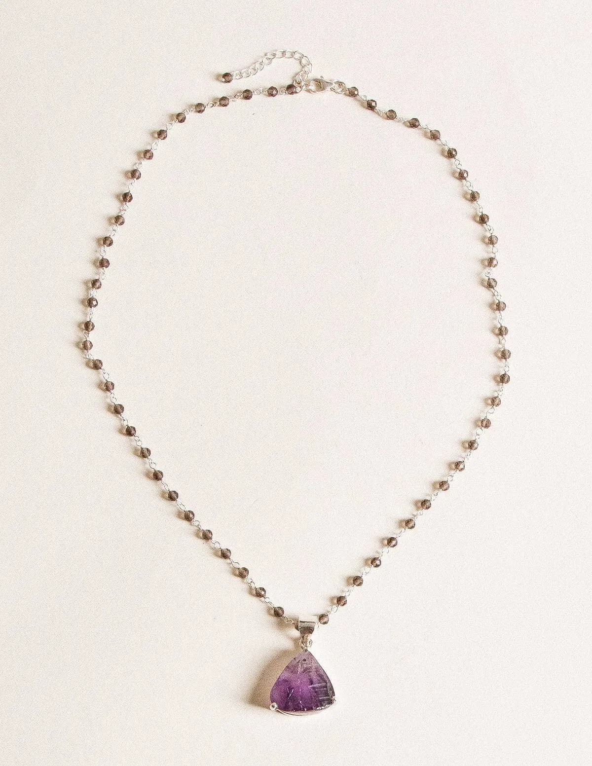 Natural Amethyst Pendant Necklace