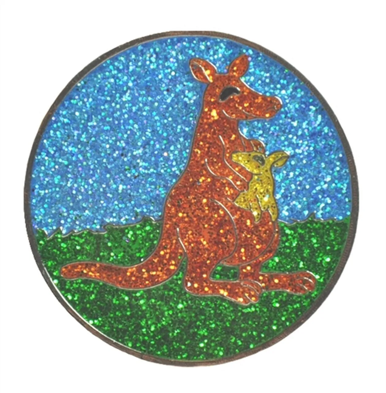 Navika Glitzy Hat Clip/Marker Kangaroo