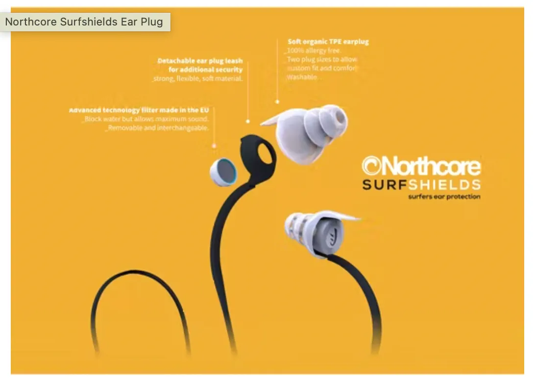 Northcore SurfShields Surfers Ear Plugs