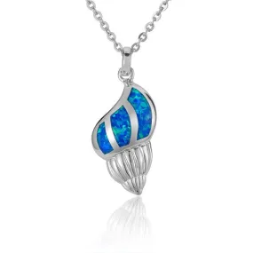 Opal Seashell Pendant