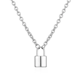 Padlock Pendant - Silver