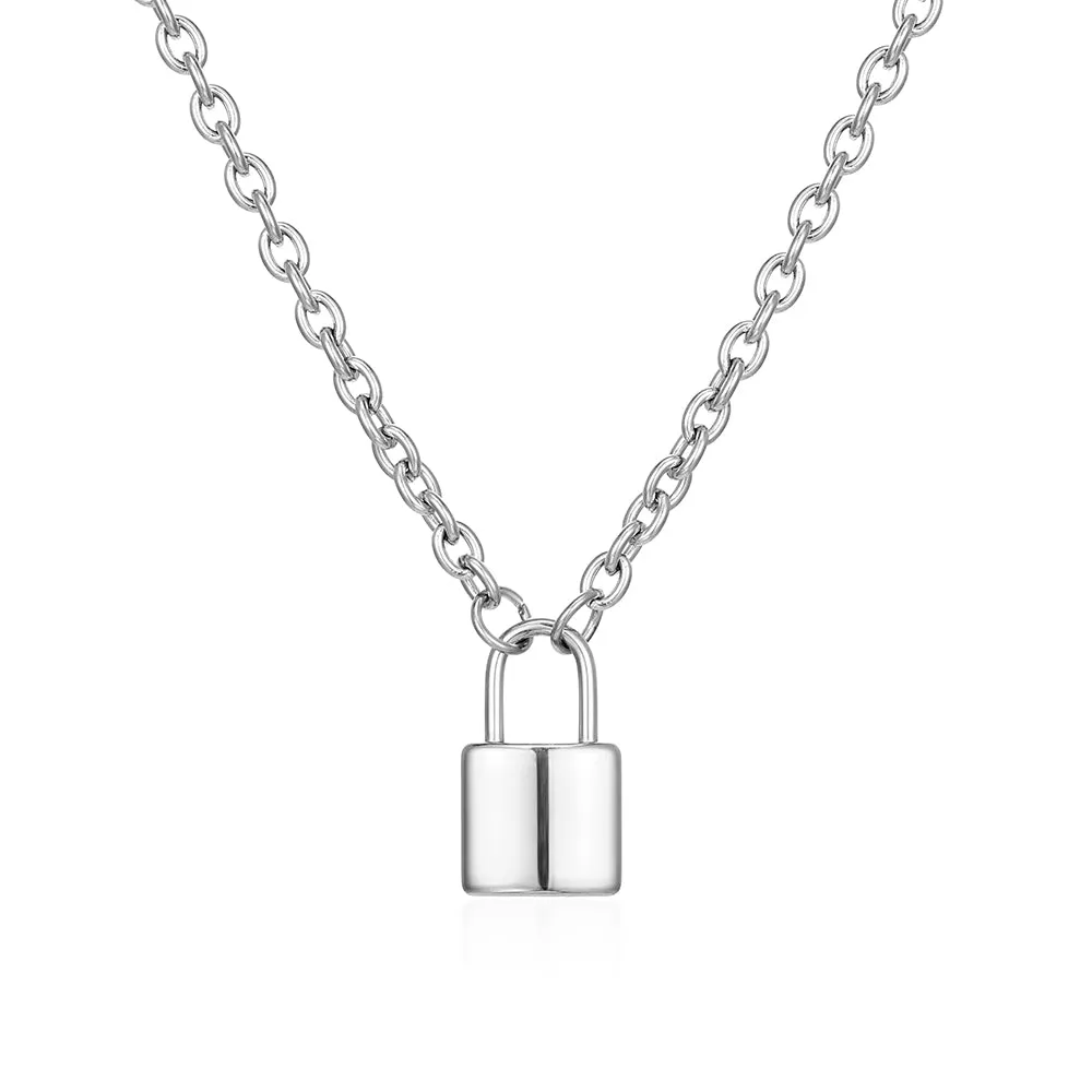 Padlock Pendant - Silver