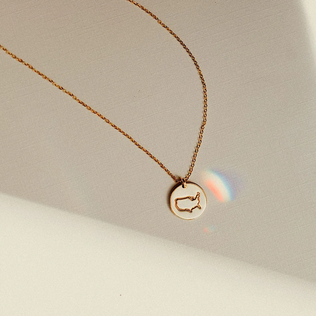 Passport Disc Necklace