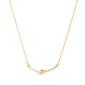 Pave Knot Necklace