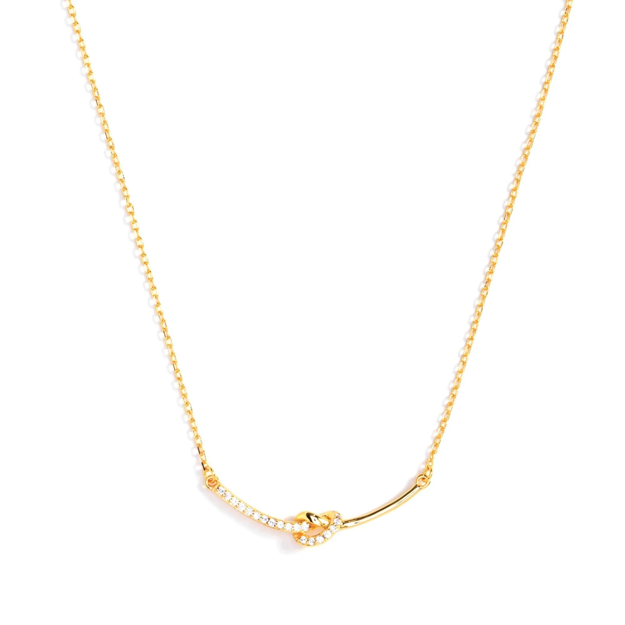 Pave Knot Necklace