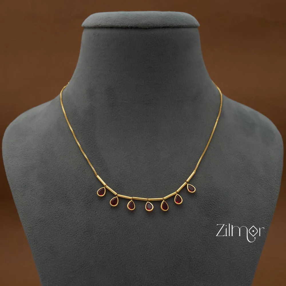 PE101657  - Gold tone Simple Necklace