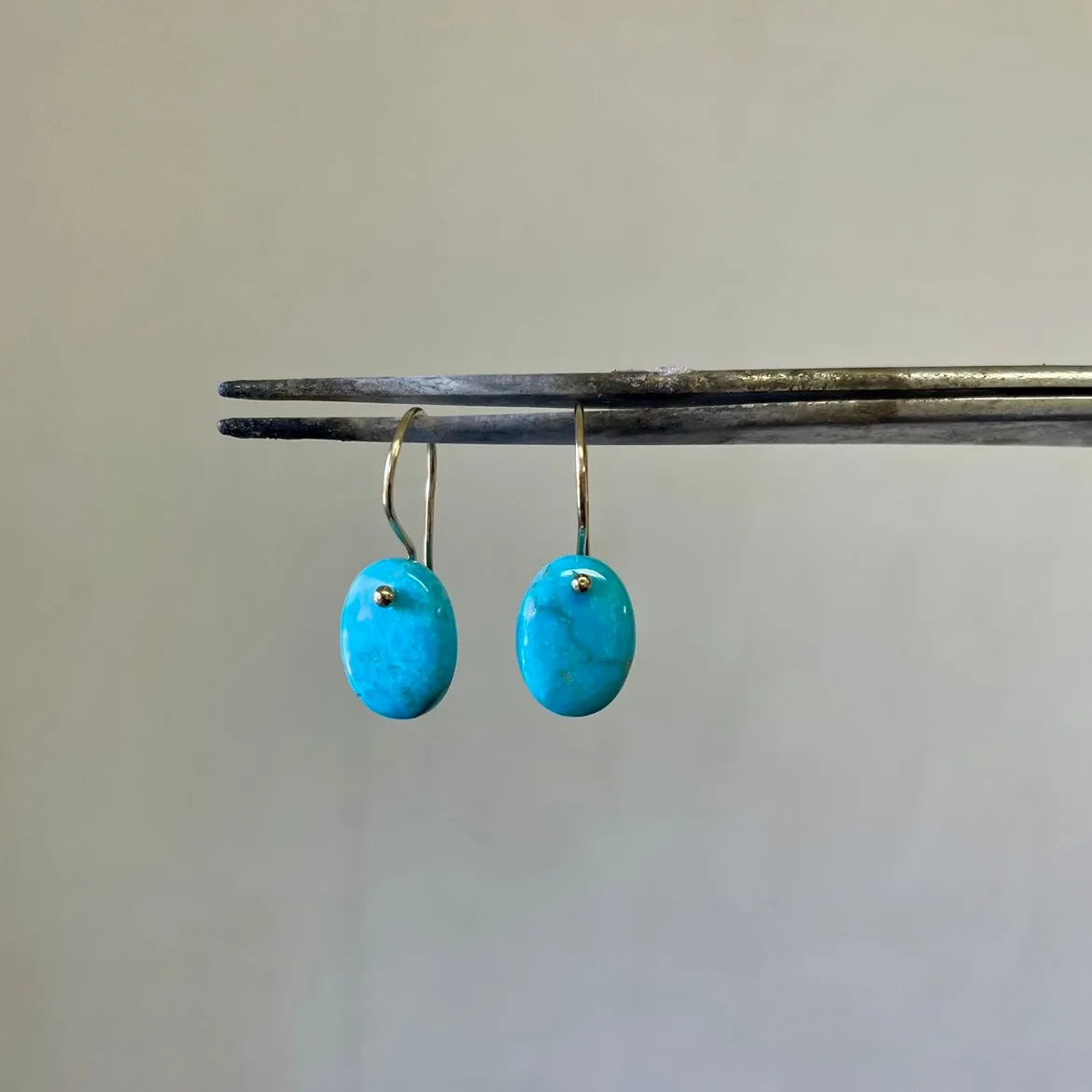 Petite turquoise earrings