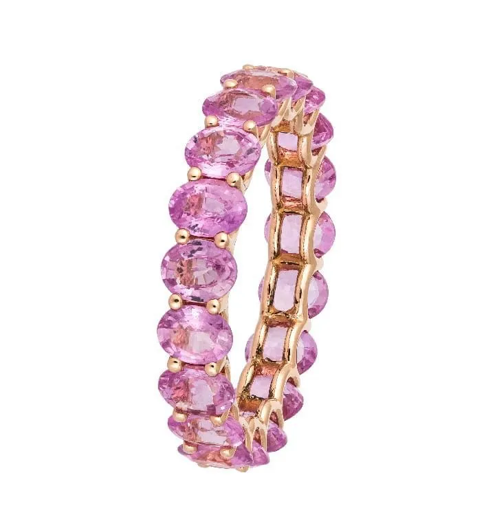 Pink Sapphire Eternity Ring