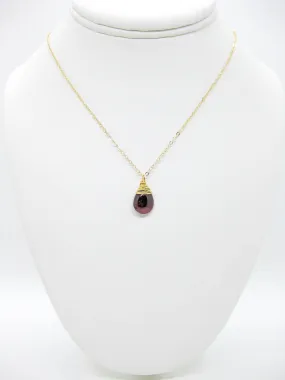 Poppy: Garnet Necklace - n609