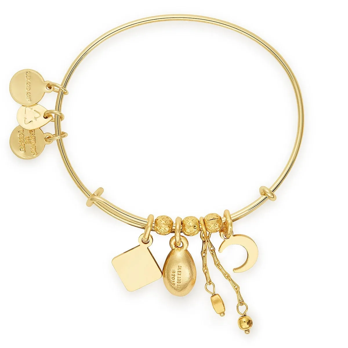 Puka Shell Cluster Charm Bangle