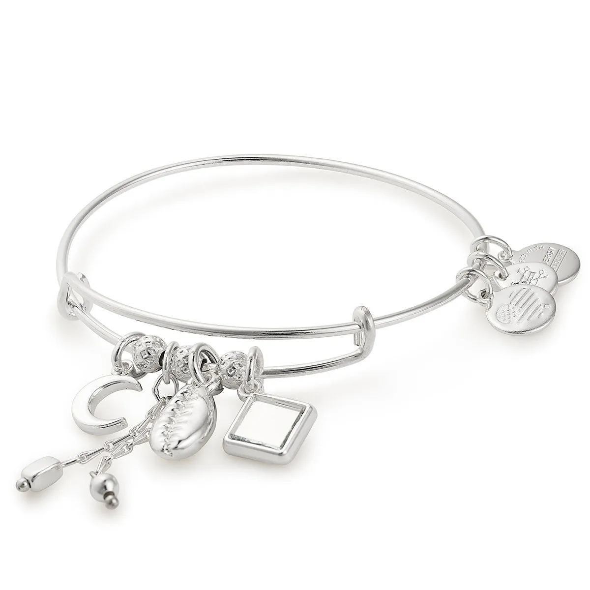 Puka Shell Cluster Charm Bangle