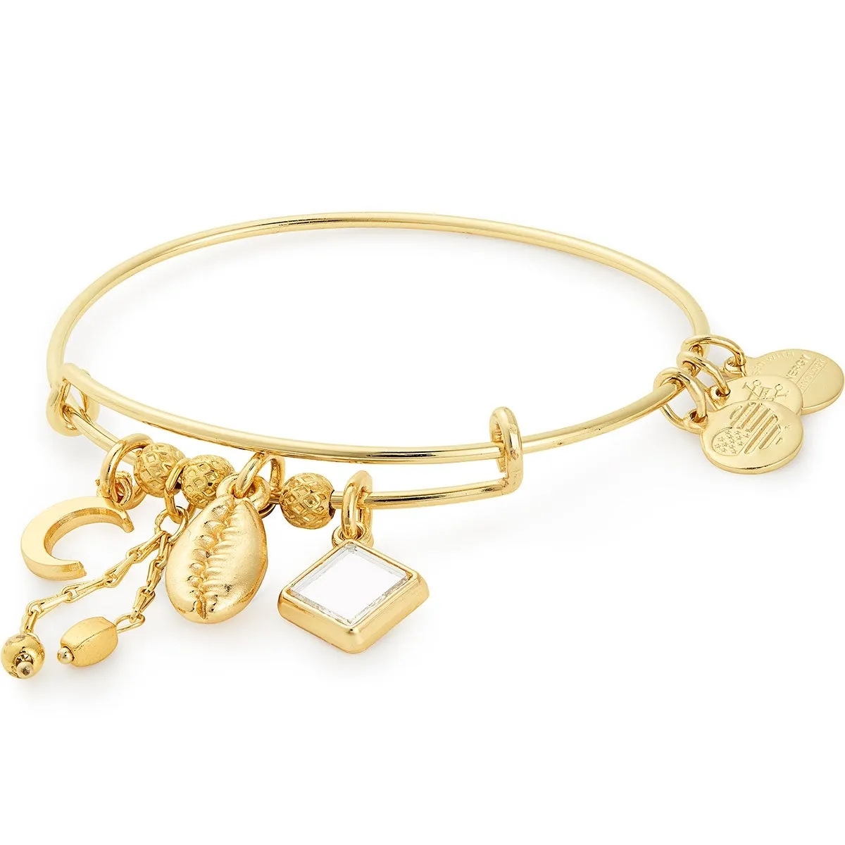 Puka Shell Cluster Charm Bangle