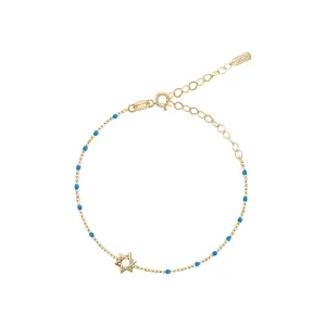 Rosary star of david bracelet