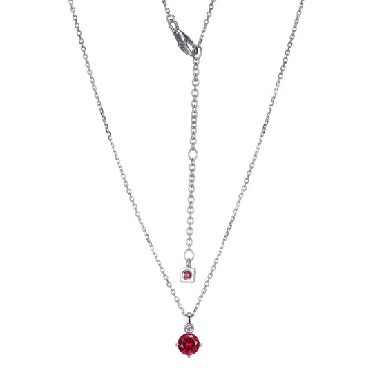 Ruby Birthstone Necklace