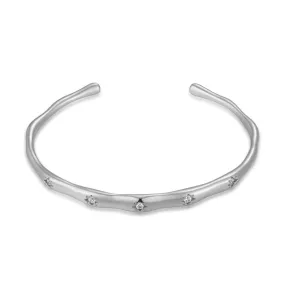 Silver Star Bangle - Little Star