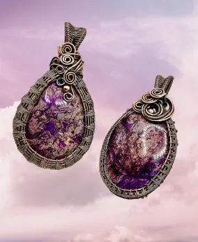 Sugilite Wire Wrapped Pendant