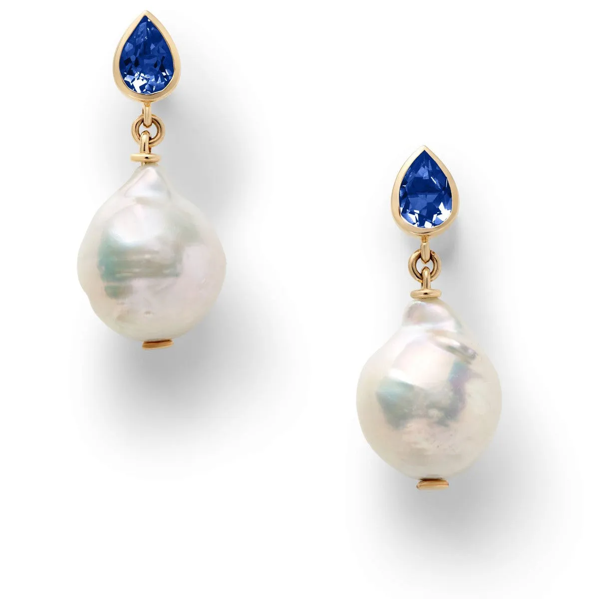 Tear Pearl Drop Earrings