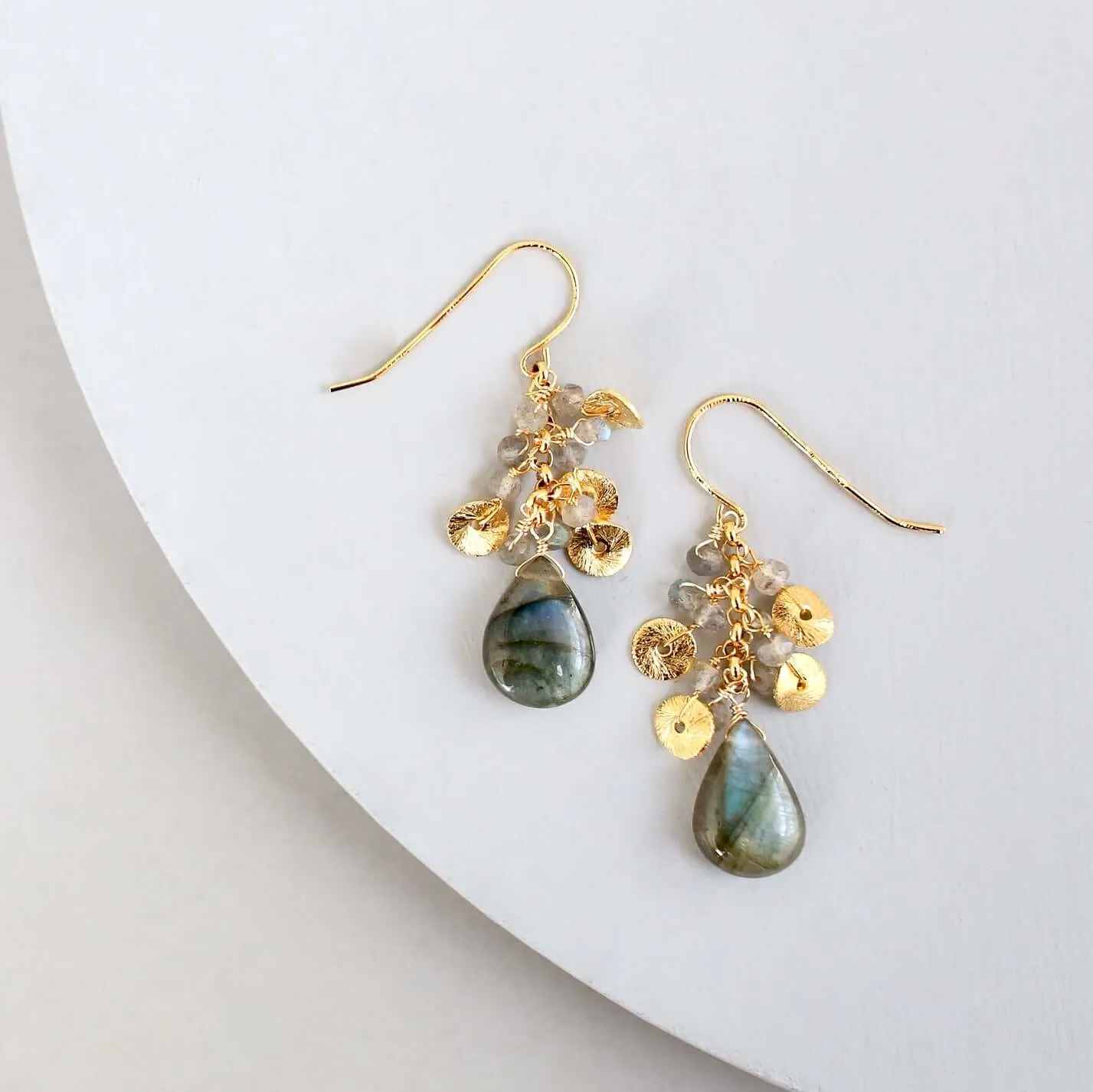 The Aurora Earring - Labradorite