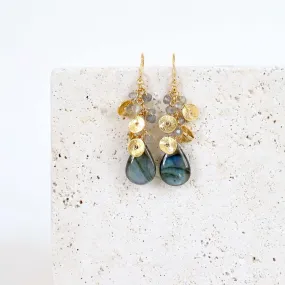 The Aurora Earring - Labradorite