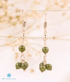 The Green Onyx Silver Gemstone Earring