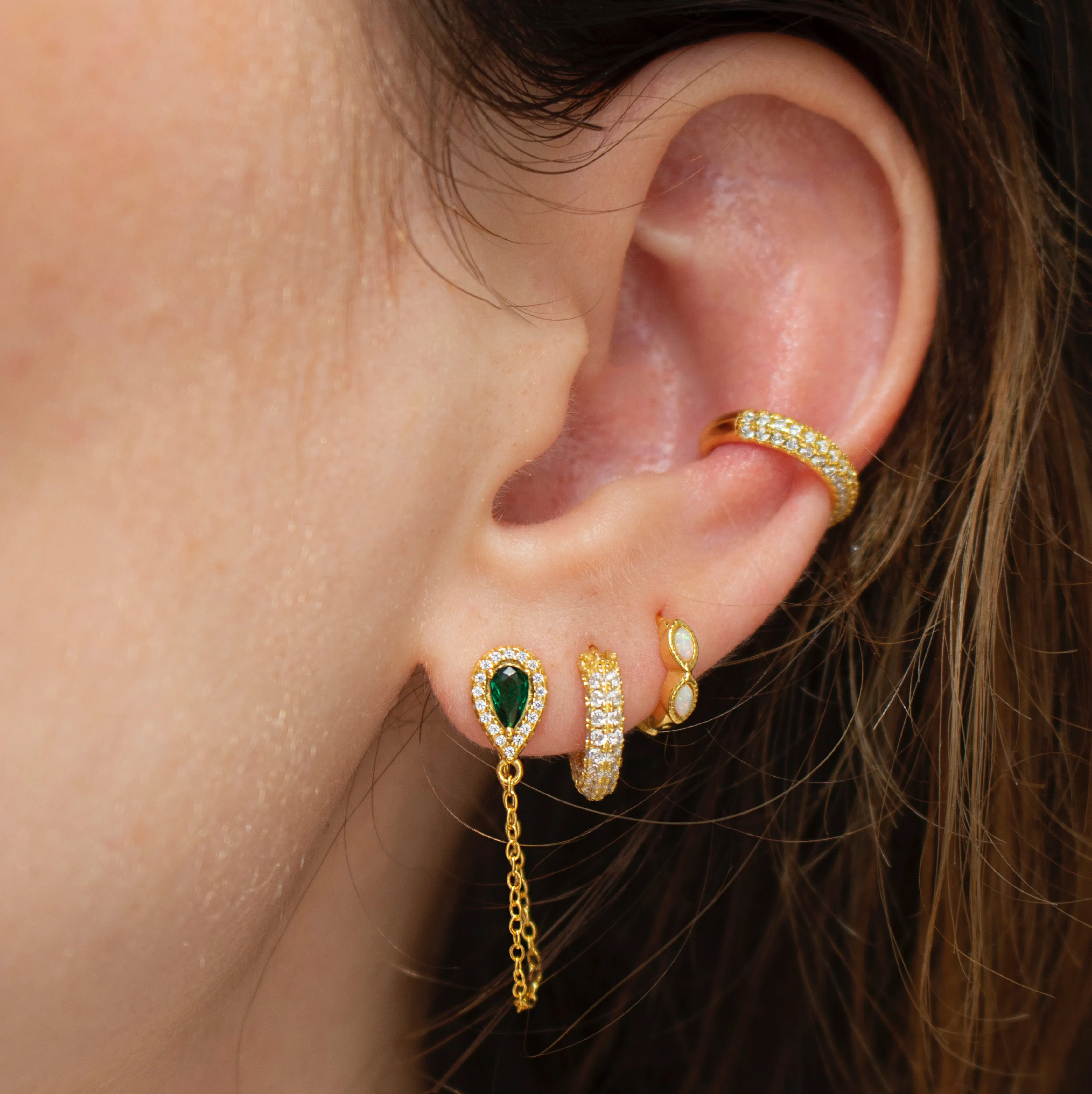 TORY EAR CUFF GOLD