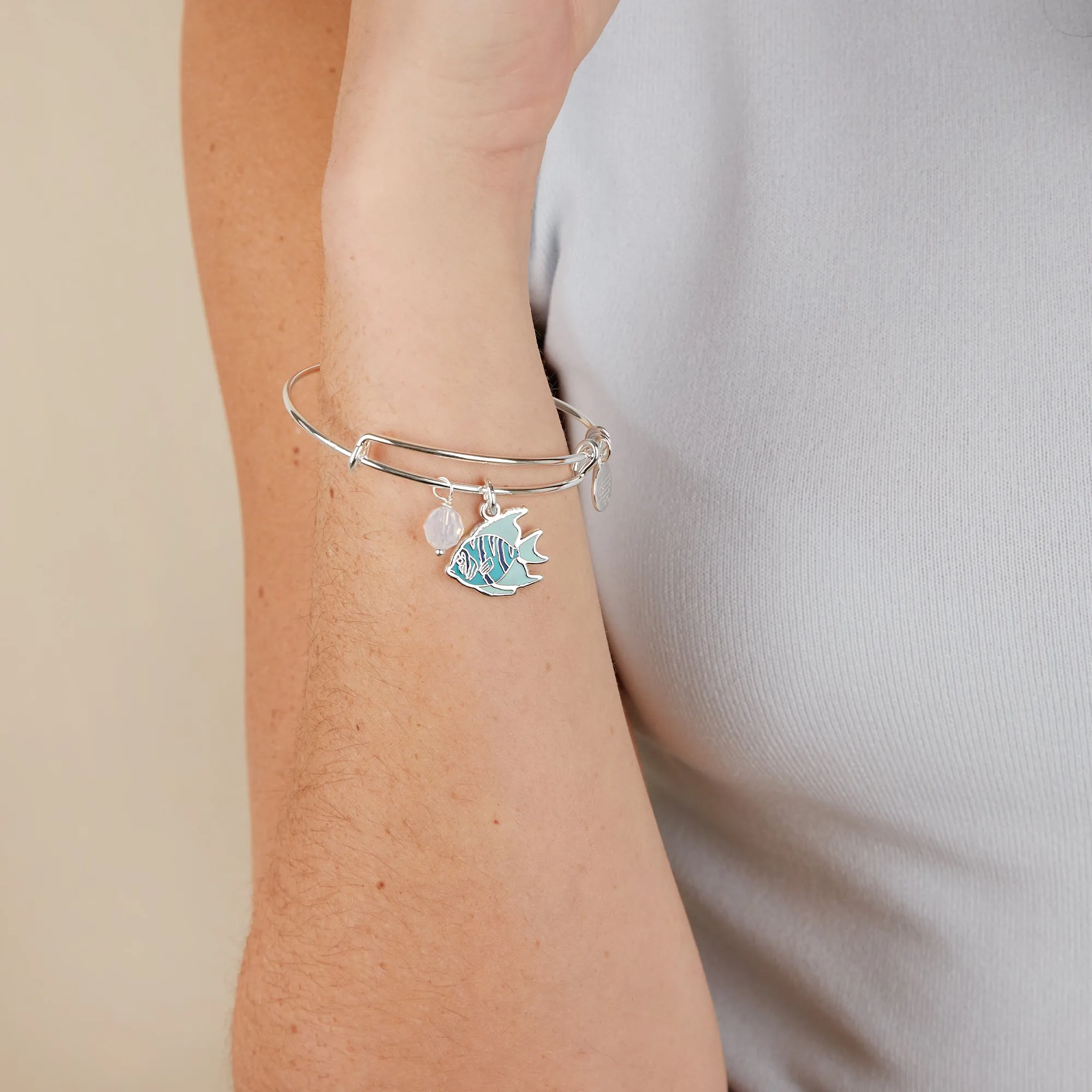 Tropical Fish Duo Charm Bangle