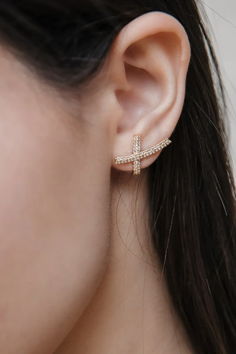 X crystal ear huggers