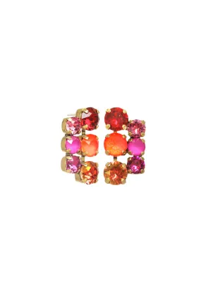 Zoe Earrings-Pink